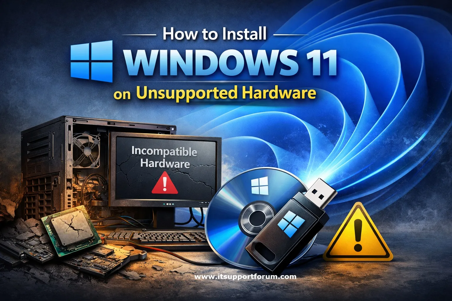How to Install Windows 11 on Unsupported Hardware