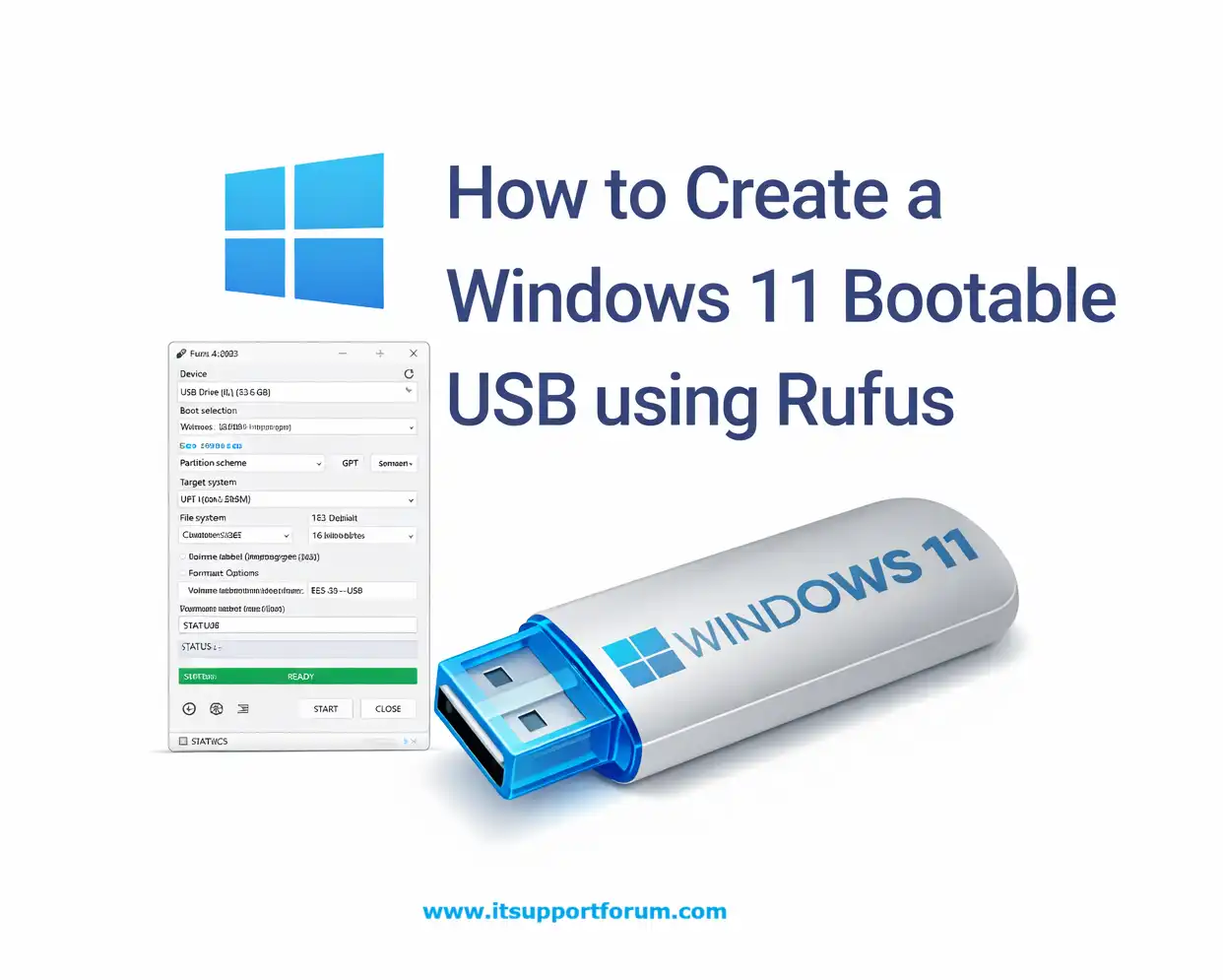 How to Create a Windows 11 Bootable USB using Rufus