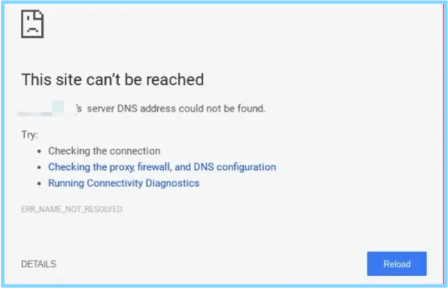 Err_name_not_resolved